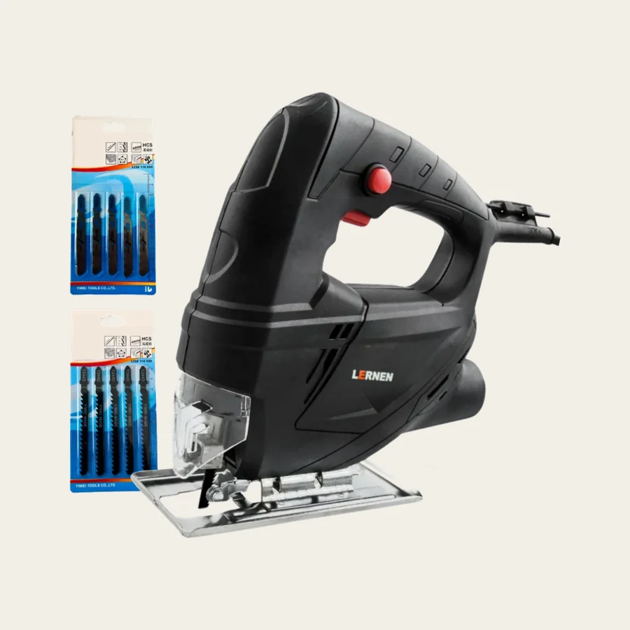 Sierra Caladora 400w 3000 Rpm Cuchillo 55mm + 10 Sierras - LERNEN